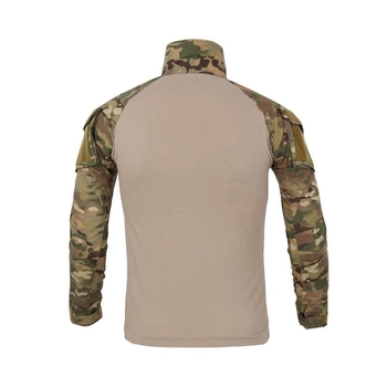 Тактическая рубашка Lesko A655 Camouflage 3XL (40р.) кофта с длинным рукавом камуфляжная армейская для военных (SKU_4256-12572)