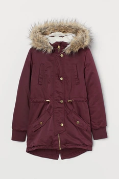 Парку H&M 170см бордовий 9088721262