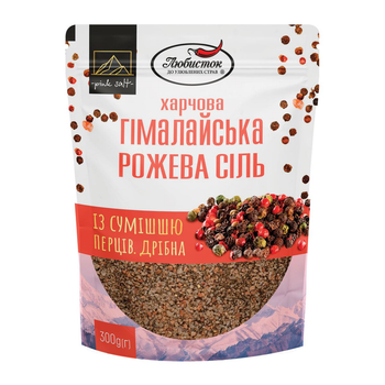 Соль гималайская розовая со смесью перцев (мелкая)