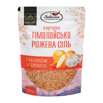 Соль гималайская розовая с чесноком и луком
