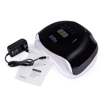 Лампа для манікюру UV + LED SUN X 54W Black Чорна
