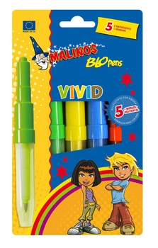 Фломастери-аерографи Малінос Malinos BLOpens Vivid 5 шт (MA-300919)