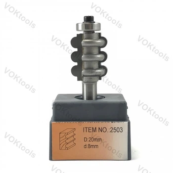 Фреза ГЛОБУС 2503 кромочная фігурна d8 D20 h25 R3