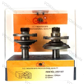 Фреза ГЛОБУС 3501set d12 D46 h24 комбинированная рамочная