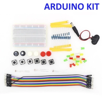 Набор для сборки макетная плата MB-102, светодиод, резистор, кнопка, перемычка (AC-Arduino Kit -7319)
