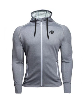 Кофта Gorilla Wear Bridgeport Zipped Hoodie 4XL Светло-серая (9081038807)