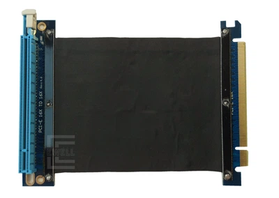 Райзер Ewell Riser Card PCI-E 16X ver. 3.0 с защелкой, шлейф 15 см, 270 градусов (EW355)
