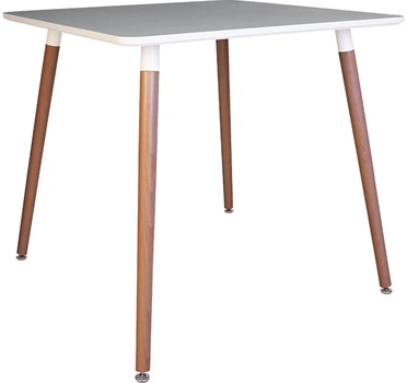 Обідній стіл Nowy Styl MODERN ordf WOOD ANTR (19) 700х700 WHITE/БУК ЛАК 1.031