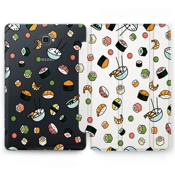 Чохол книжка, обкладинка Lex Altern для Samsung Galaxy Tab (Суші та рис) планшети S3 9.7 таб T825/T820