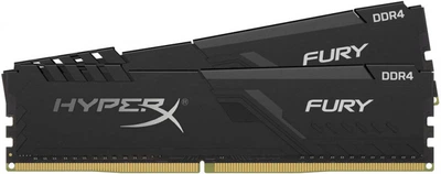 Память DDR4 16GB x 2 (32Gb Kit), 3733MHz, Kingston HyperX Fury Black (HX437C19FB3K2/32)