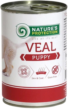 Вологий корм для цуценят Nature\'s Protection Puppy Veal з телятиною 400 г (KIK45087) (4771317450876)