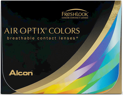 Цветные контактные линзы Alcon Air Optix Colors BC=8.6 DIA=14.2 PWR=+5.00 Справжній сапфір (True Sapphire) 2 линзы