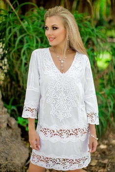 Коротка туніка для пляжу Fresh Cotton 368 F-1c 50(XXL) Білий