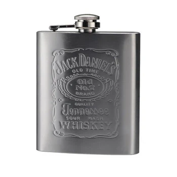 Металева фляга, для віскі Jack Daniels 0.2 л., подарункова фляжка для алкоголю (VS7002641)