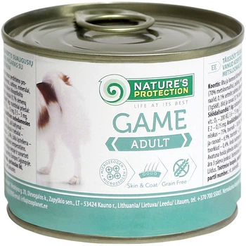 Karma mokra dla psów Nature's Protection Adult Game z dziczyzną 200 g (KIK45092) (4771317450920)