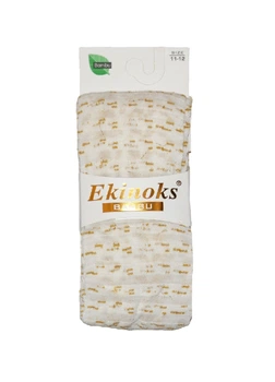 Колготы Ekinoks Socks девочке бамбуковые 146 см белые (TRK-63-03)