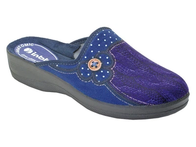 Женские тапочки Inblu ES-6V синие, 38р.