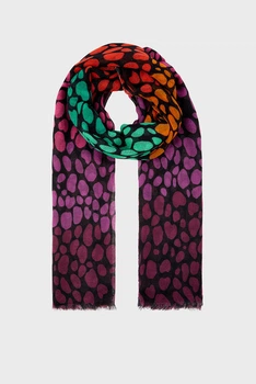 Женский шарф с узором MIDNIGHT FLOWER PRINRAINBOW RAINDROPS PR Accessorize OS 987071