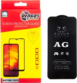 Защитное стекло для смартфона Apple iPhone 7/8 DENGOS Black (TGFG-MATT-01)