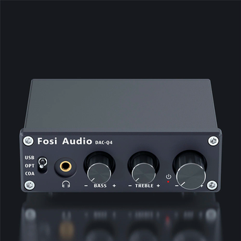 Конвертер звуку SPDIF/Coaxial на RCA/3.5 Fosi Audio DAC-Q4 black