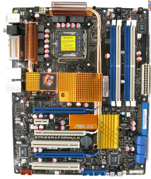 Материнская плата Socket 775 ASUS STRIKER II FORMULA SLI ( s775, DDR2, NVIDIA nForce 780i SLI , PCI-Ex16 ) Б/У