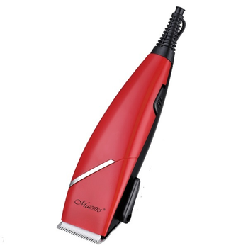 Машинка для стрижки волос Maestro MR-653C Cer Red 15 Вт от сети 220 В с керамическими ножами регулятор длины + 4 насадки (MR-653C)