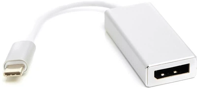 Переходник PowerPlant USB Type-C 3.1 Thunderbolt 3 (M) - DisplayPort (F) 4K 0.15 м Серебристый (CA911851)