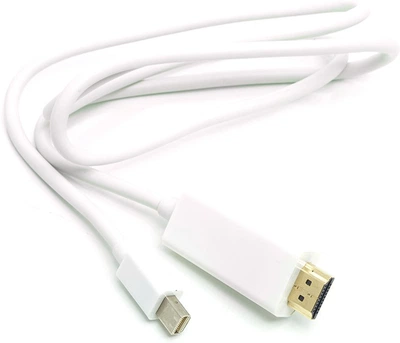 Кабель PowerPlant mini DisplayPort (M) - HDMI (M) 1 м Белый (CA912131)