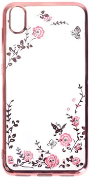 Чехол-накладка TOTO Electroplate Print TPU Case Xiaomi Redmi 7A Pink Flowers