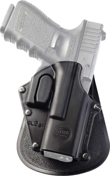 Кобура Fobus для Glock 17/19 с поясным фиксатором/кнопкой фиксации скобы спускового крючка. 23702314