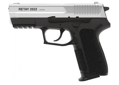Пистолет стартовый Retay 2022 кал. 9 мм. Цвет - chrome. 11950612