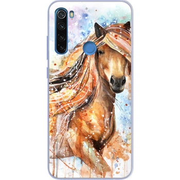 Бампер силиконовый Amstel для Xiaomi Redmi Note 8T с картинкой Конь