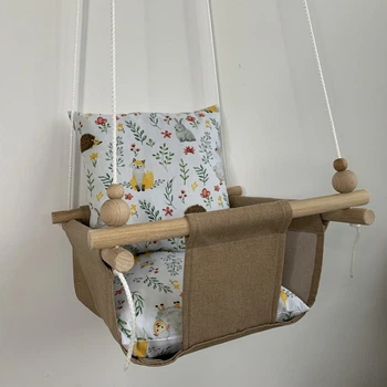 Детская качеля Infancy На лугу Карамельная основа