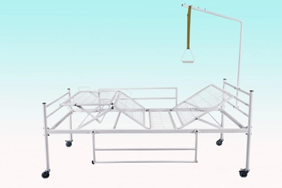 Ліжко функціональна чотирьохсекційна Profmetall на колесах в повній комплектації ширина 800 мм (АК8 015)