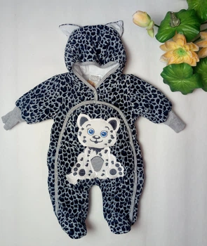 Демисезонный комбинезон на синтепоне для девочки Kid joy 240502 синий 56