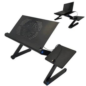 Столик трансформер для ноутбука Laptop Table T9 підставка портативна з вентилятором