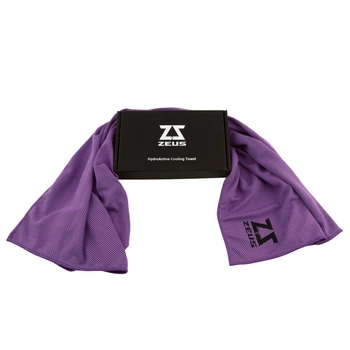 Полотенце охлаждающее ZEUS HydroActive Cooling Towel для тяжелой атлетики 40x80cм purple