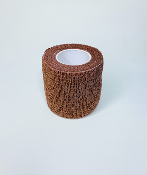 Бинт эластичный Coban фиксирующий самоскрепляющийся Кобан коричневый 5 см х 4,5 м