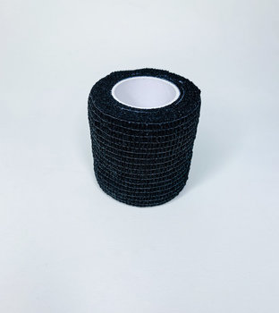 Бинт эластичный Coban фиксирующий самоскрепляющийся Кобан черный 5 см х 4,5 м