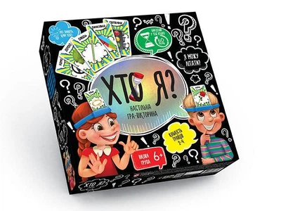 Развлекательная настольная игра-викторина «Кто я?» Danko Toys 7621D на украинском языке