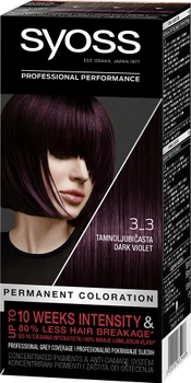 Стійка фарба для волосся Syoss 3-3 Темно-фіолетовий 115 мл (9000100632966)