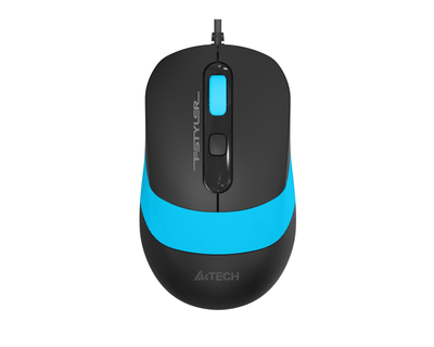 Мышь A4Tech Fstyler FM10S Black+Blue (FM10S Blue) бесшумная