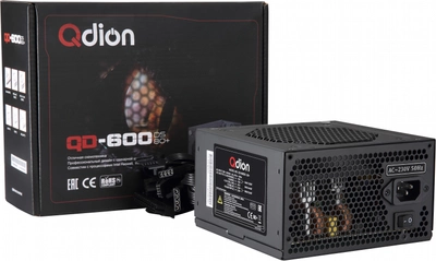 Блок питания QDION 600W QD-600DS 80+