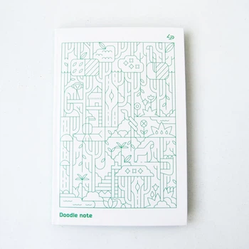 Блокнот 4Profi "Two in one "Doodle Note", Green 64 листа формат А5 901999