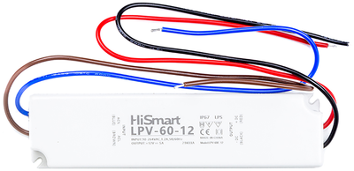 Блок живлення HiSmart 12 V 5 A 60 W IP67 (LPV-60-12)