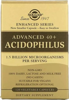 Пробиотики Solgar Advanced 40+ Acidophilus 120 капсул (033984000292)