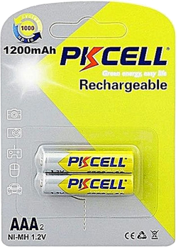 Аккумулятор PkCell 1.2V AAA 1200 мАч NiMH Rechargeable Battery 2 шт (PC/AAA1200-2BR)