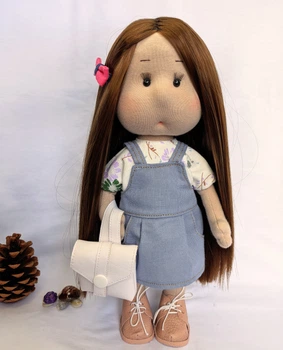Интерьерная текстильная кукла ручной работы Дарина Hand Made