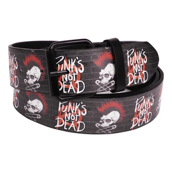 Ремінь з друком Punk’s Not Dead