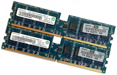 Пара оперативной памяти Ramaxel DDR2 4Gb (2Gb+2Gb) 800MHz PC2 6400U 2R8 CL6 (RML1320EF48D8W-800) Б/У